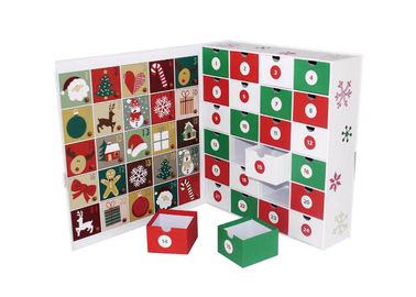 Exquisite Luxury Christmas Packaging Calendar Christmas Drawer OEM Service
